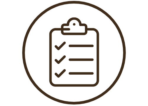 Weight management icon of a weight scale in a circle