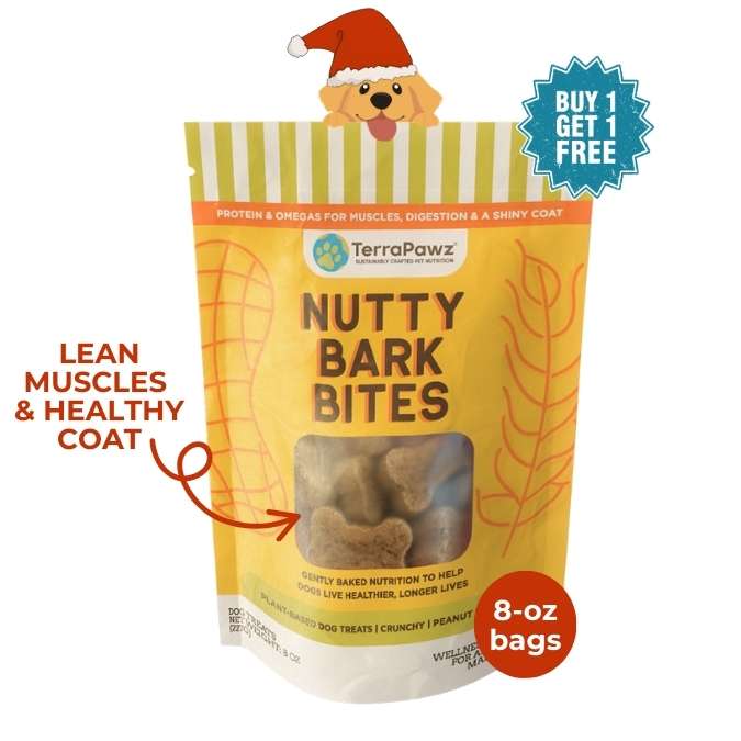 Nutty Bark Bites | Lean Muscles & Healthy Coat - TerraPawz