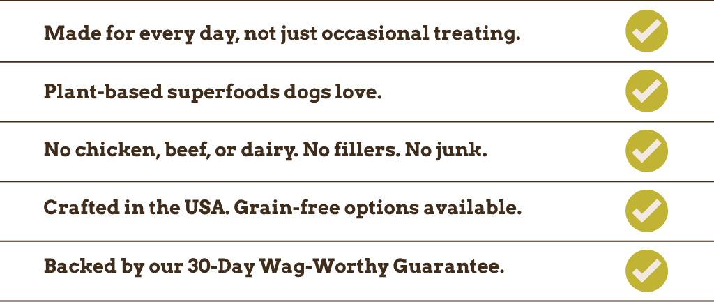 List of product features with checkboxes on a white background