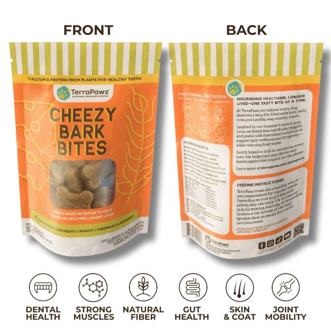 
                      
                        Cheezy Bark Bites 2 - Pack | Healthy Teeth & Bones - TerraPawz
                      
                    