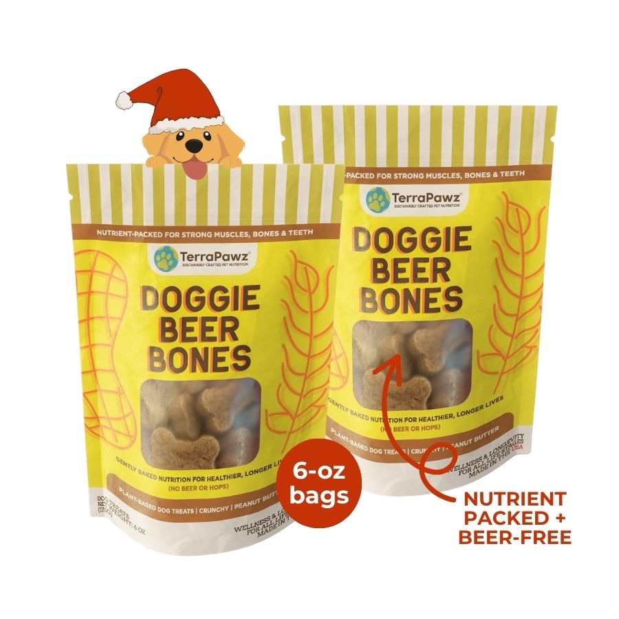 Doggie Beer Bones 2 - Pack | Brewery - Inspired Crunch - TerraPawz