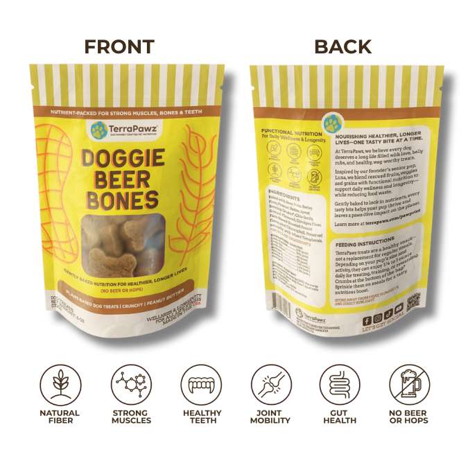 
                      
                        Doggie Beer Bones 2 - Pack | Nutrient - Packed - TerraPawz
                      
                    