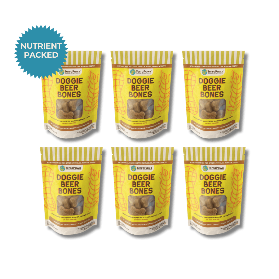 Doggie Beer Bones | Brewery - Inspired Crunch | 6 - pack - TerraPawz