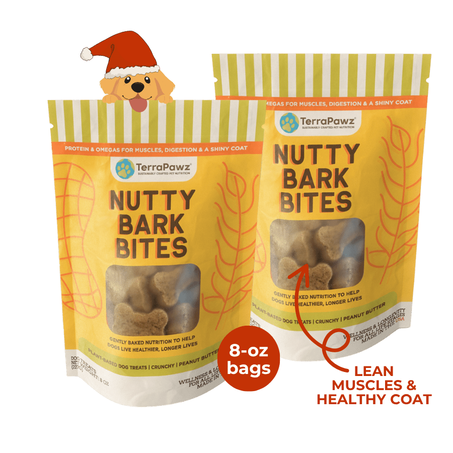 Nutty Bark Bites 2 - Pack | Lean Muscles & Healthy Coat - TerraPawz