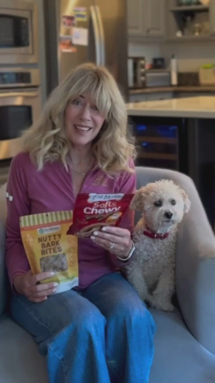 danae and her dog Luna sharing the TerraPawz founder's story