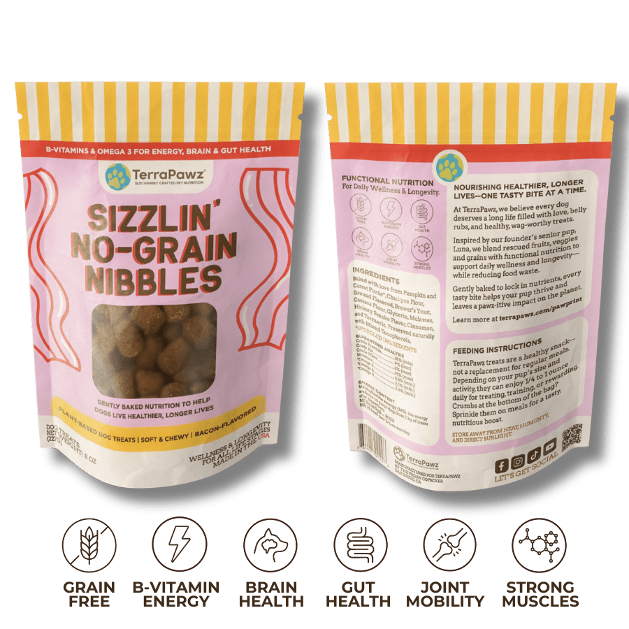 
                      
                        Sizzlin' No - Grain Nibbles 2 - Pack - TerraPawz
                      
                    