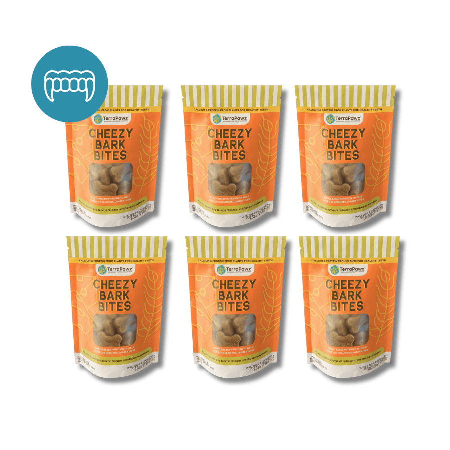 Teeth + Breath | Cheezy Bark Bites | 6 - pack - TerraPawz